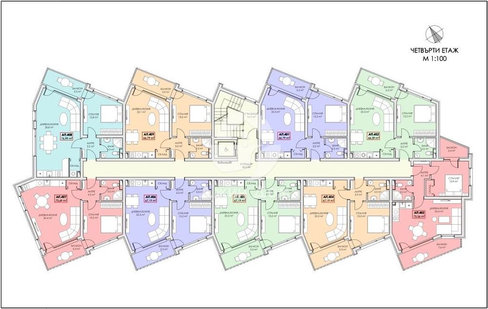 Продава се Тристаен апартамент в с. Равда, Област Бургас - 87 кв.м за 1703 €/кв.м - Снимка #3