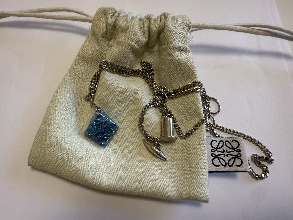 LOEWE Anagram Pendant Necklace