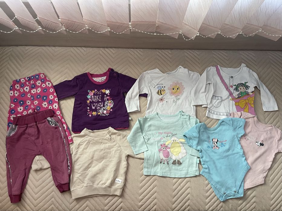 Лот дрехи за момиче 74 см