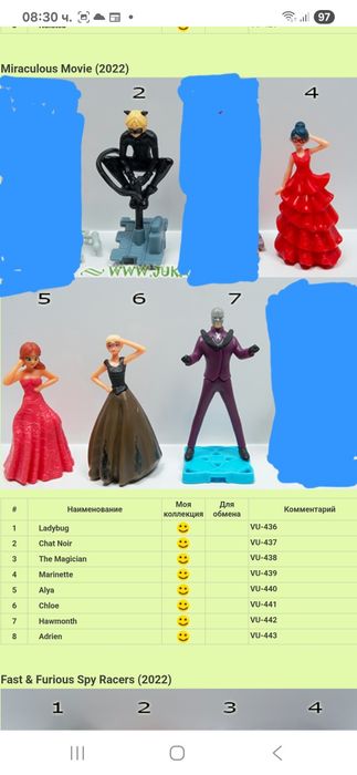 Играчки от Kinder Surprise яйца