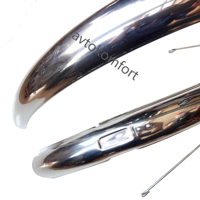 Метални Хромирани Или Черни Калници За Велосипед Колело 26" 28" Цола