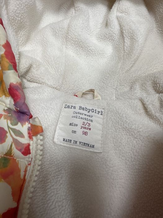 Vesta vatuita cu gluga Zara fete 98