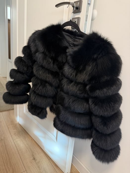 Blana naturala de vulpe marimea M NOUA