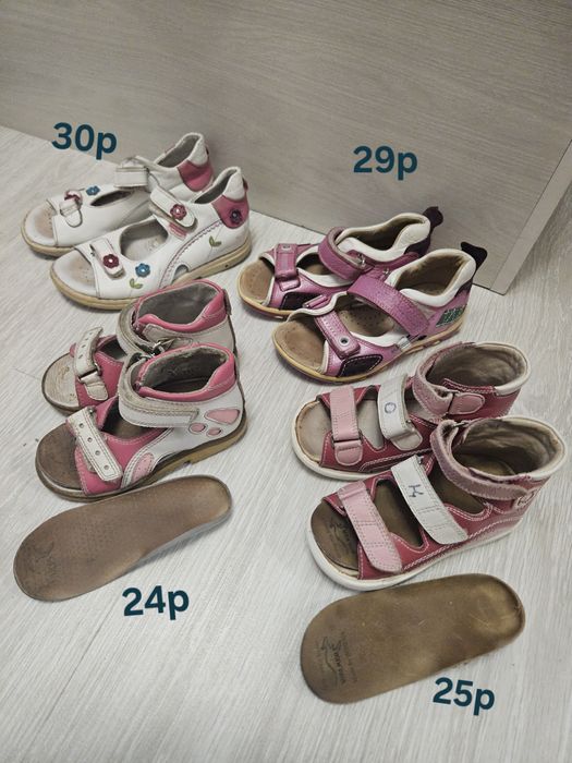 Продам ортопедический сандали с стельки для девочек