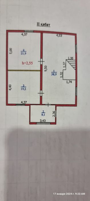 Дом 176 квадратов. В  мк.строитель.