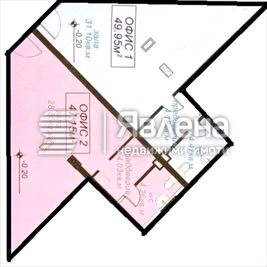 Продава се Офис в Бургас, Лазур - 97 кв.м за 1502 €/кв.м - Снимка #1