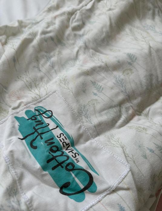 Бебешко Гнездо Cottun hug цвят билки + бял калъф