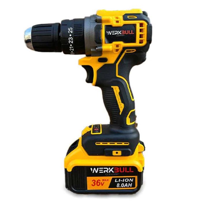 Акумулаторни импакт и винтоверт WerkBull 36V 8Ah в куфар