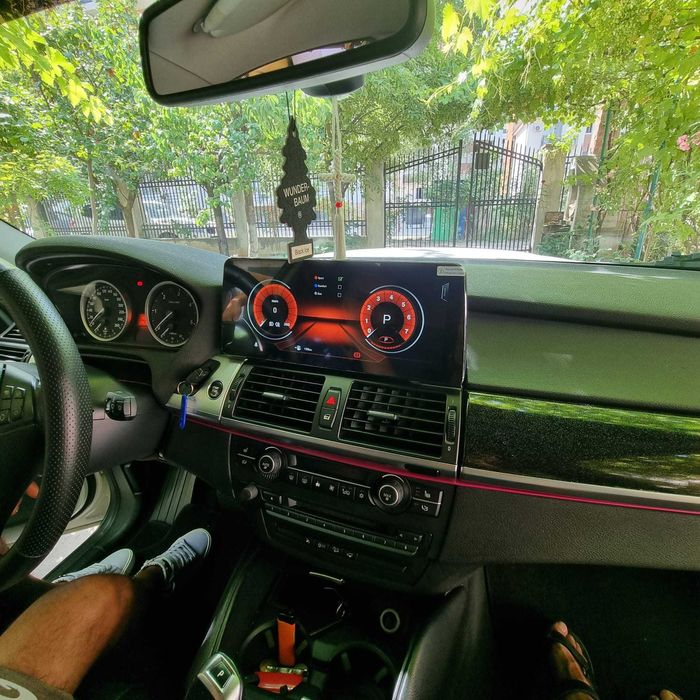 Navigatie android 12" BMW X5 X6 E70 E71 Carplay Waze YouTube