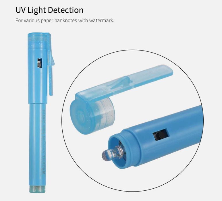 2в1 EURO SAFE PEN ™ – Маркер за Проверка на Фалшиви Пари | Писалка 2в1