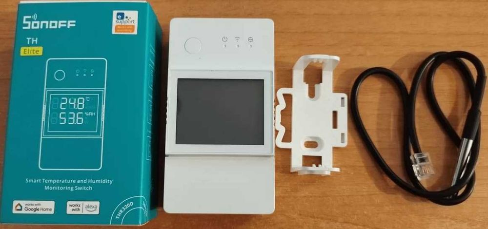 Sonoff TH Elite смарт WiFi термостат отчитащ температура и влажност