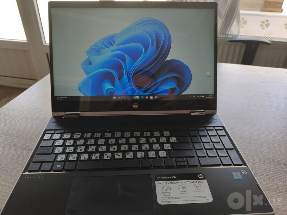 Ноутбук HP Pavilion x360 i3-8th Gen / 4GB RAM / 16GB Optane / 1TB HDD