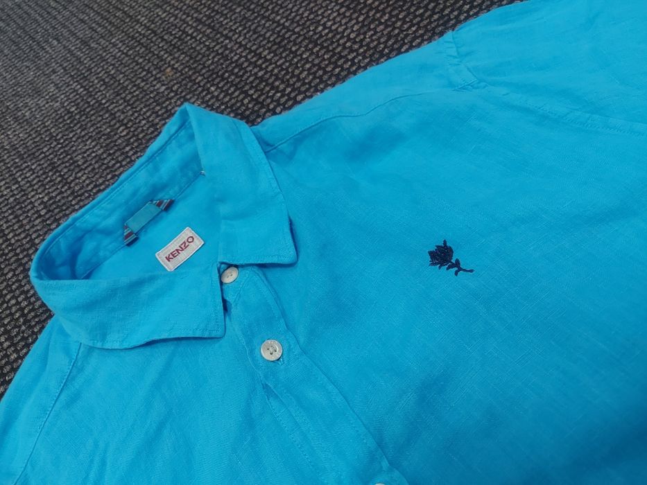 Kenzo Paris ленена мъжка риза Л размер