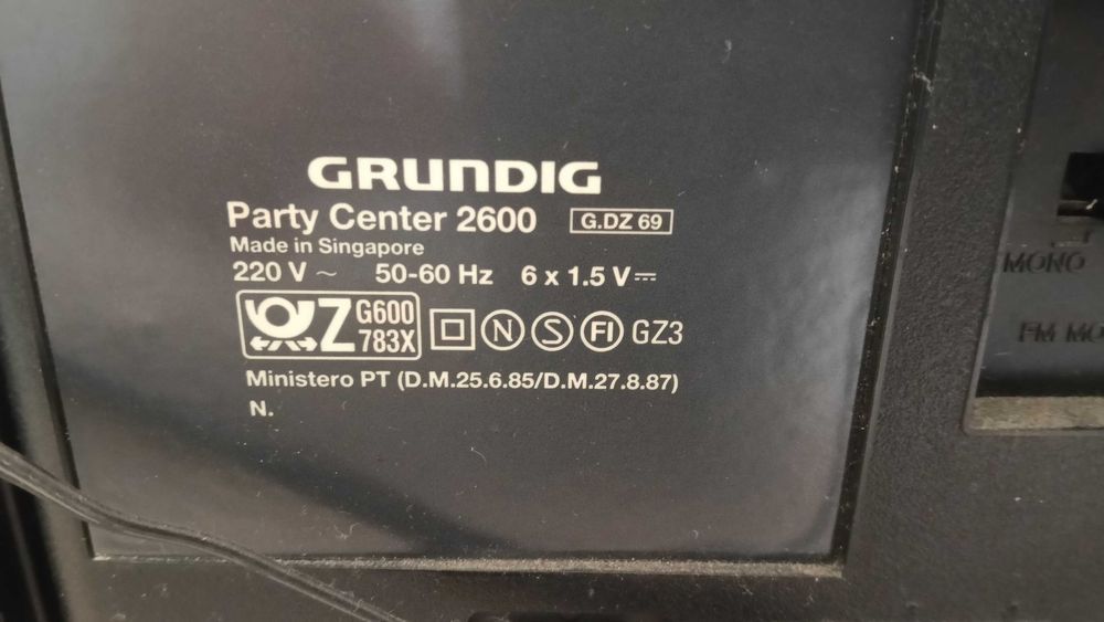 Radiocasetofon GRUNDIG Party Center 2600