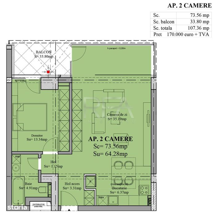 2 Camere - Sebastian - Predare in 2027
