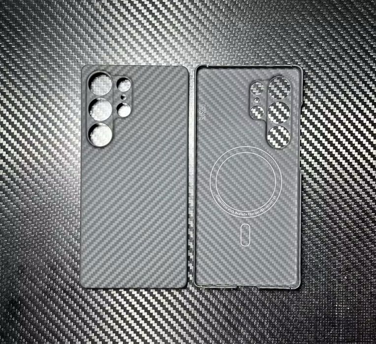 Husa KEVLAR Fibra Carbon Samsung S21/S22/S23/S24/S25 Plus Ultra Slim