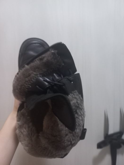 Зимняя обувь кожанная