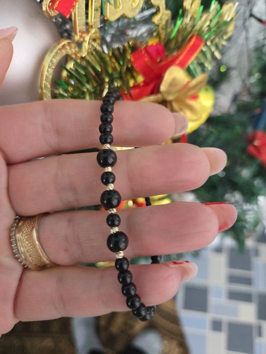 Bratara cu bile de aur 14k