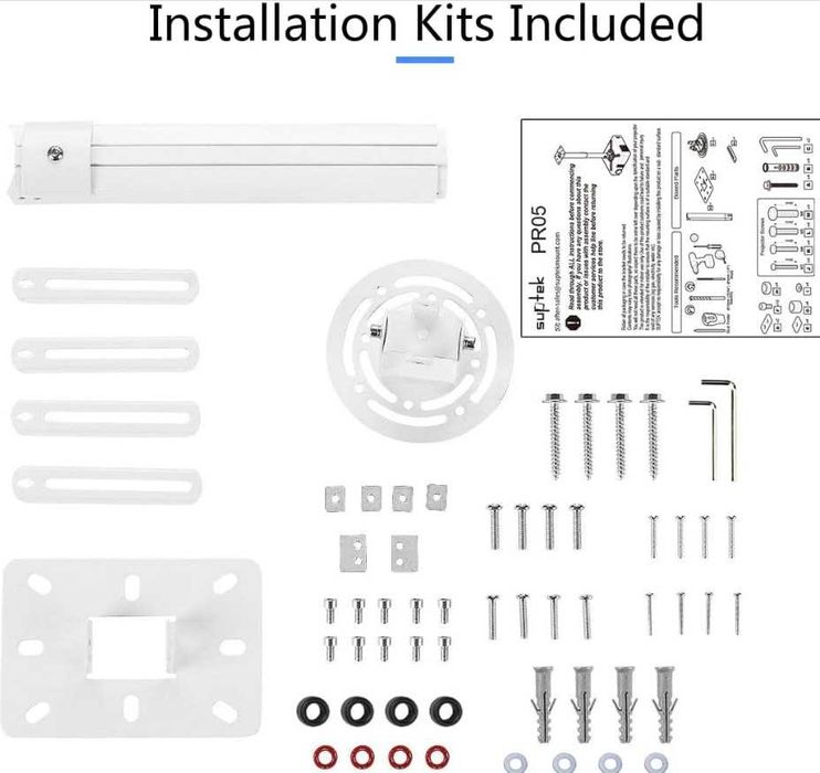 Стойка за проектор Suptek, универсална таванна/стенна стойка
