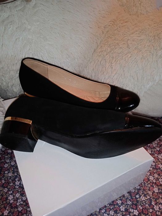 Pantofi   damă piele/lac