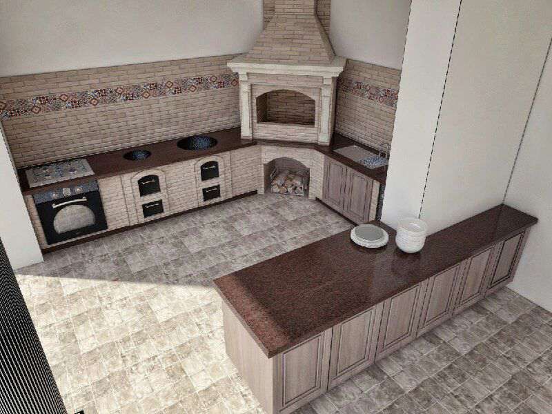 ЭЛИТНЫЕ Очаги. Летняя кухня. Барбекью