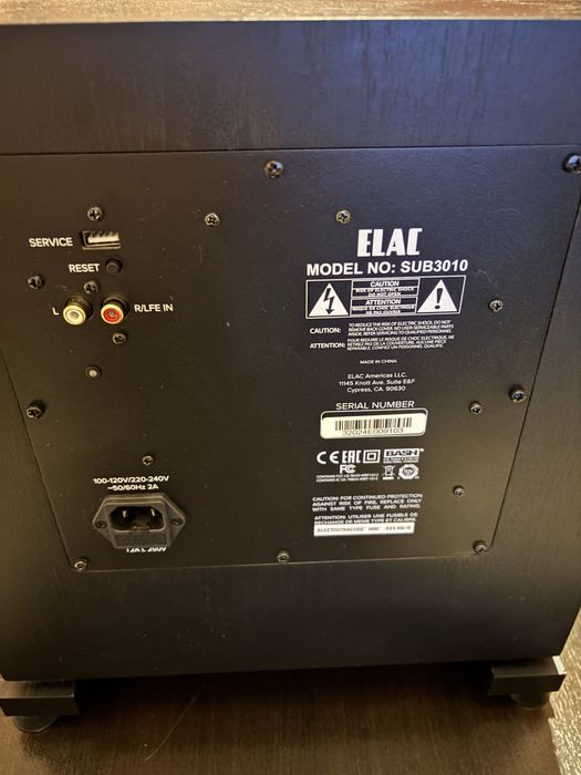 ELAC 3010 Subwoofer ACTIV 400W 2-Difuzoare AutoEQ Bluetooth