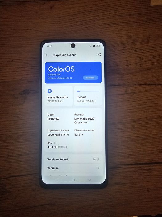 Telefon mobil OPPO A79 si OPPO RENO8  8GB RAM, 256GB, 5G