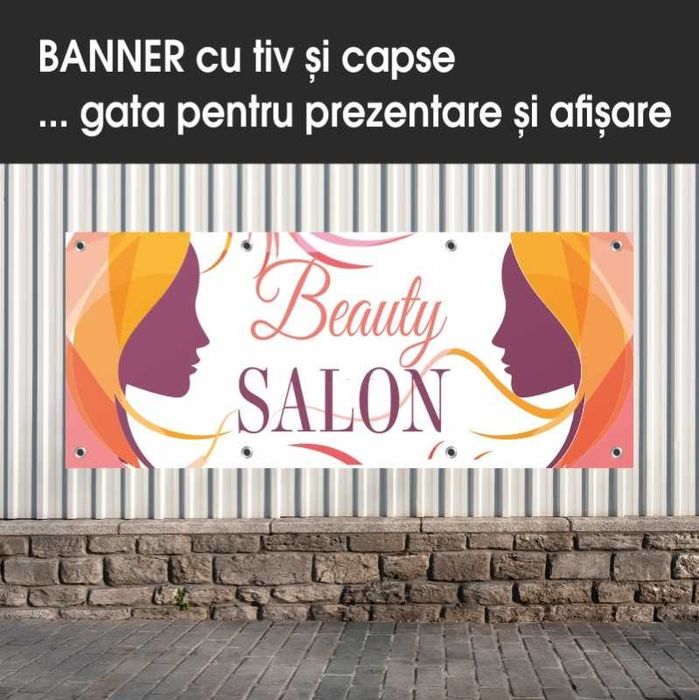 Servicii pt saloane COAFOR, FRIZERIE- bannere,afise,autocolante,flyere