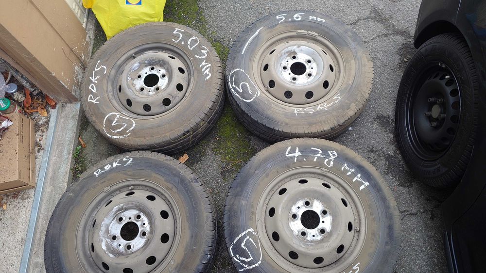 ПАКЕТ ЦЕНА Бусови стоманени джанти гуми Mercedes Sprinter Ducato Boxer Jumper Crafter Ford
