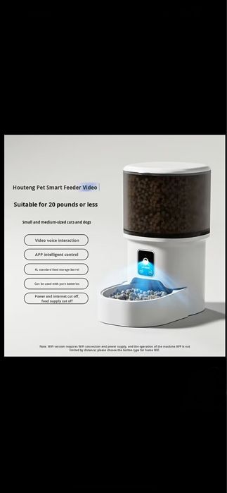 Hranitor inteligent cu camera pentru pisici si caini NOU