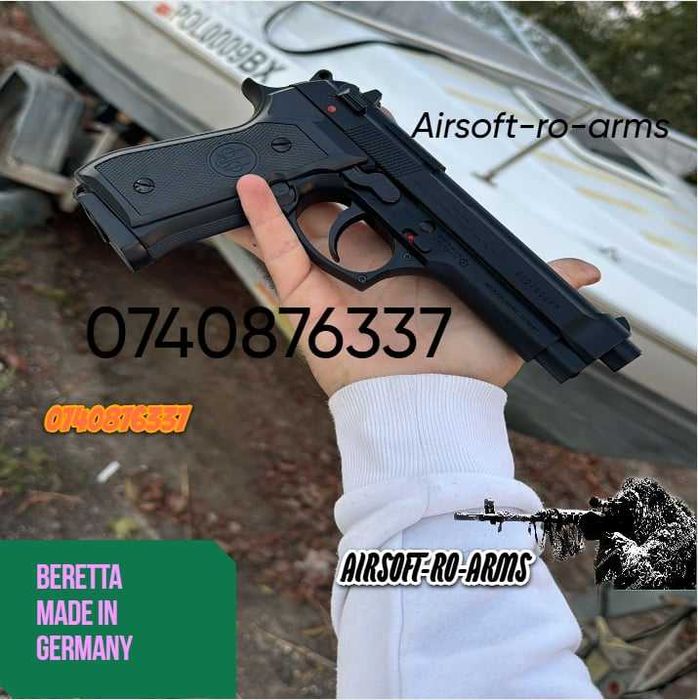 Pistol Airsoft Beretta M9 METAL Semi-Automat PutereMAXIMA 6,2J