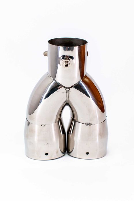 Накрайник за ауспух, двоен, неръждаема стомана