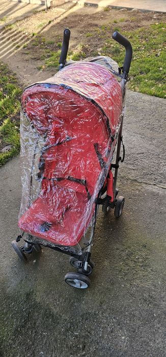 Carut sport pliabil cu husa de ploaie