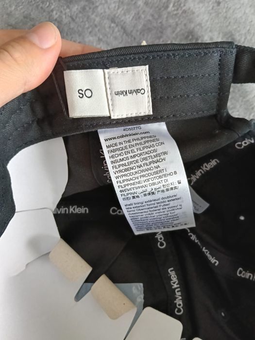 Calvin Klein Monologo Woven bb cap sapca unisex cu monologo culoare neagra noua originala