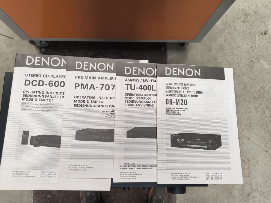 Denon  pma707,dr-m20,tu 400l ,dcd 600 система