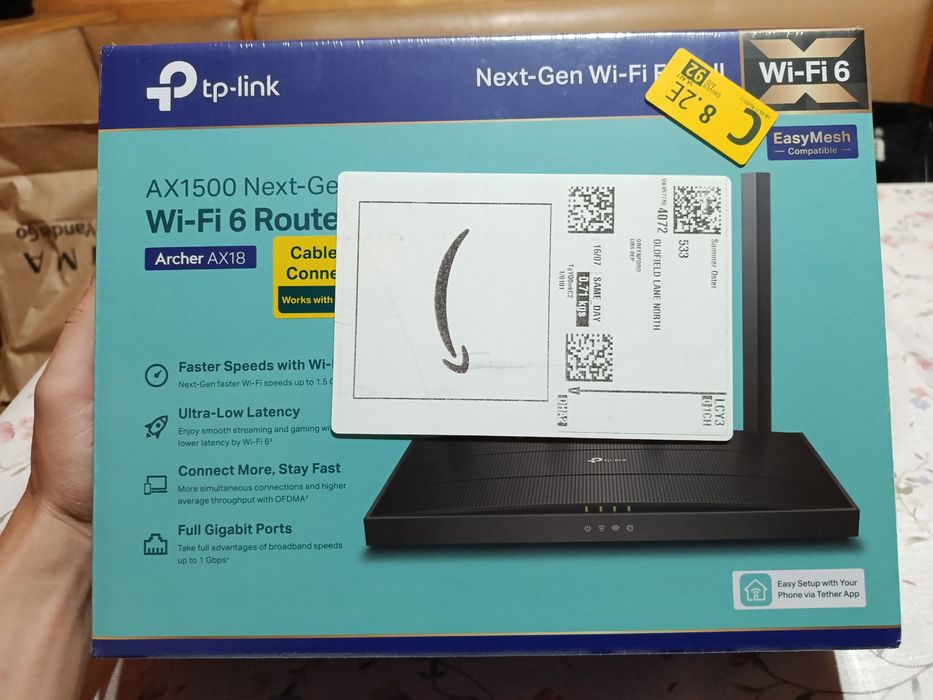 Роутер Tp-link Wi-Fi 6 AX1500, Archer AX18.