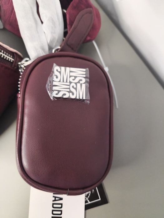 Оригинална дамска чанта Steve Madden - Бордо с кристали