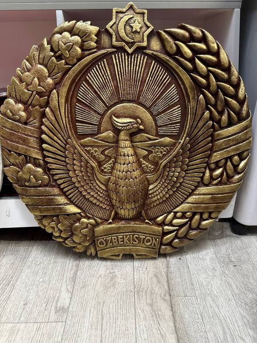 Герб  изготовления из керамика и гипса и мирамира