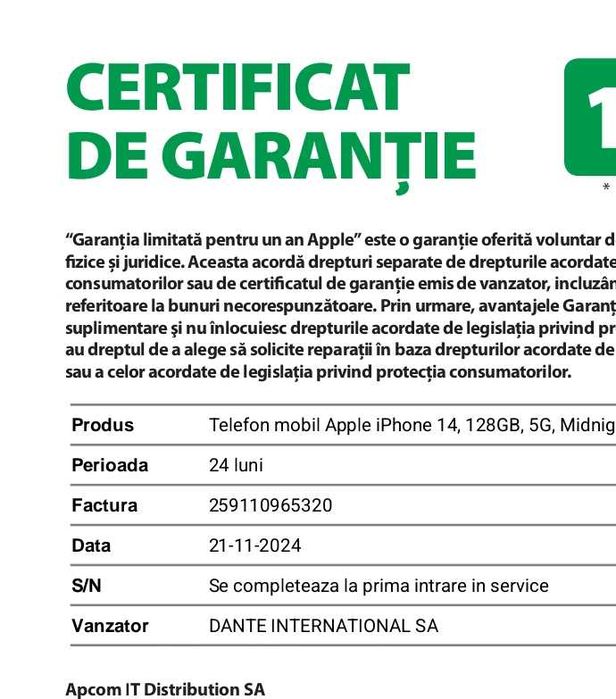 Telefon iPhone 14