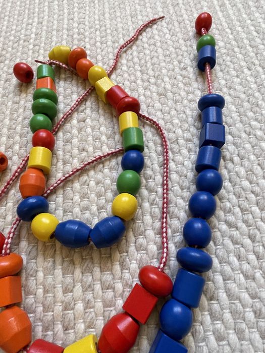 VIGA Дъвена игра за нанизване 34 части