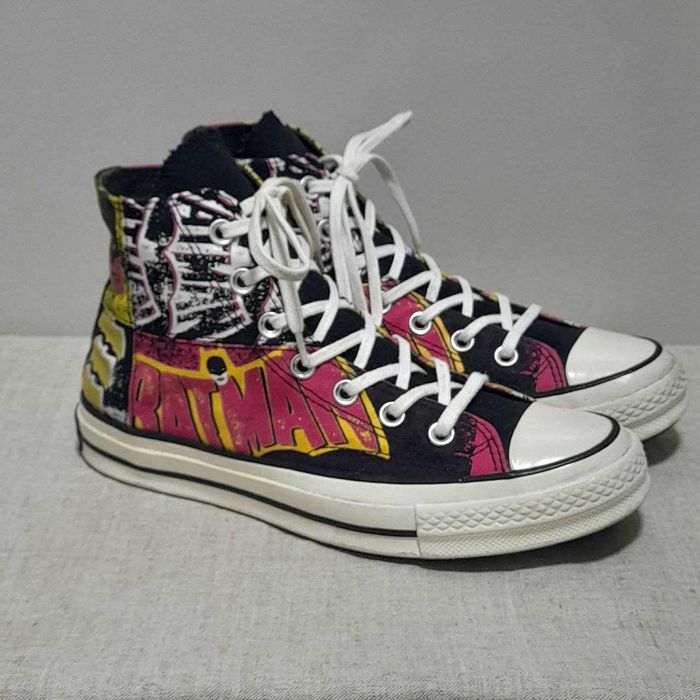 Converse x Batman 80th Anniversary White Chuck Taylor 70 DC. Size 39.