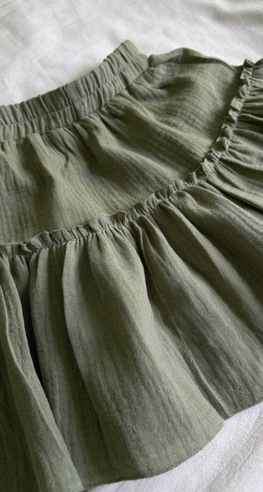 Юбка для девочек цвет хаки