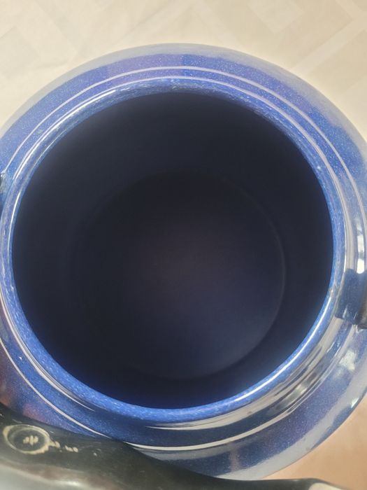 Чайник тъмно син, емайлиран