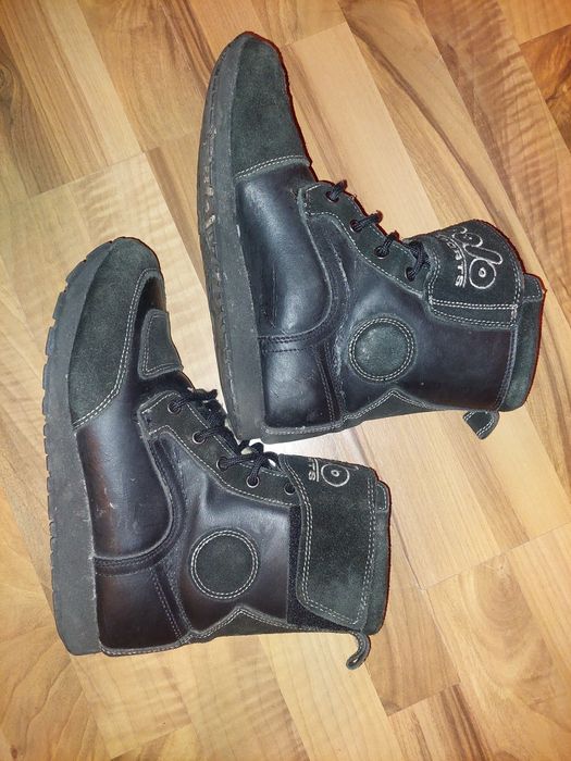 Ghete moto Polo,piele și piele intoarsa,mărime 41