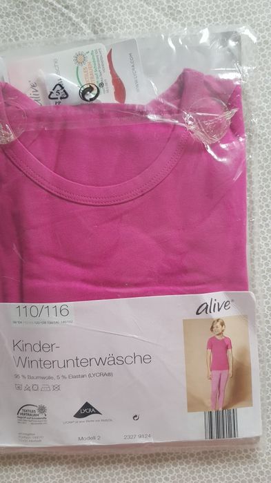 Pijama roz 110/116