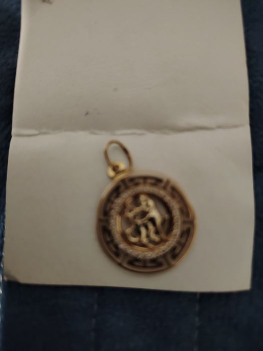 Золотая подвеска   знак зодиака стрелец