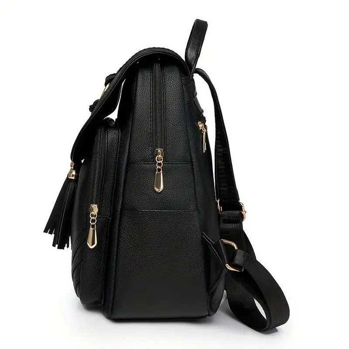 Rucsac / Ghiozdan dama incapator material moale negru