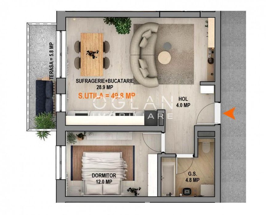 Apartament 2 cam nou, bloc cu lift,  Calea Surii Mici  0% comision