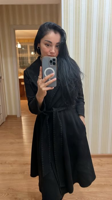 Накидка натуральная замша