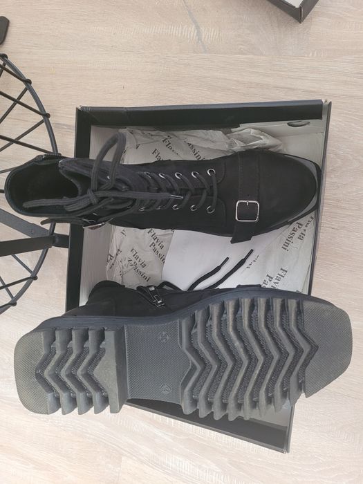 Ghete bocanci flavia passini piele negre noi 39